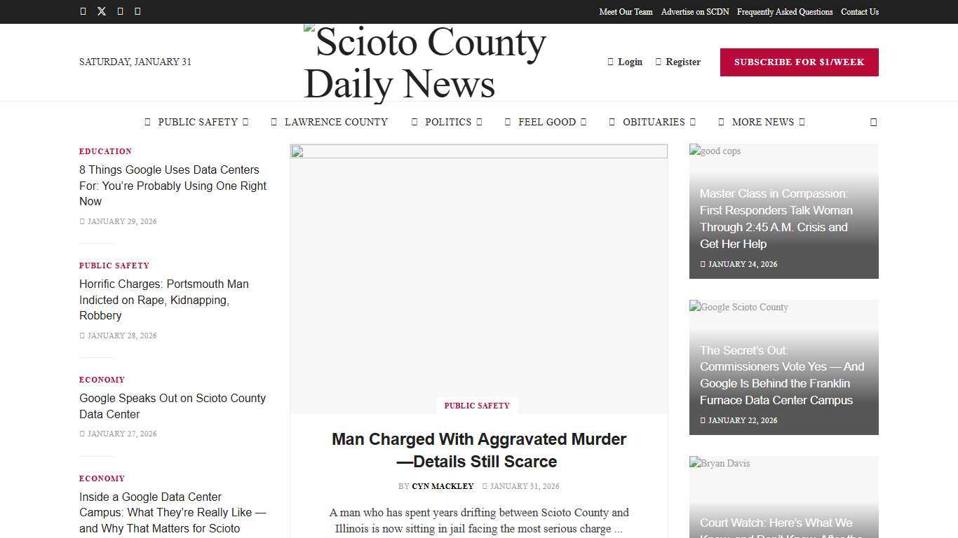 Scioto County Daily News – Local News, Sports, Events, and Obituaries for Southern Ohio