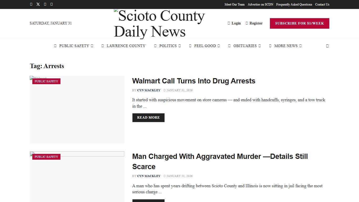 Events in Scioto County, Ohio – Scioto County Daily News